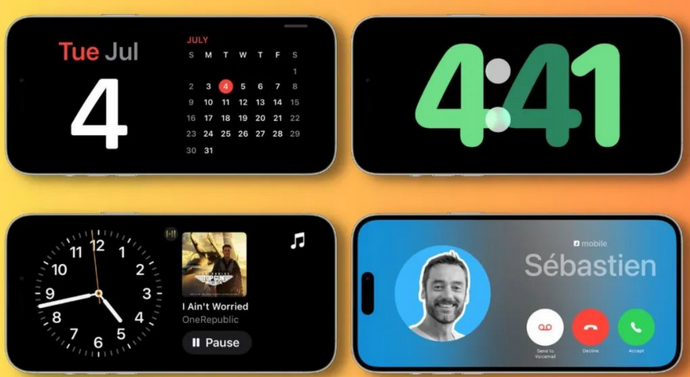 江阴苹果手机维修分享iOS17横屏充电待机显示有什么好处 