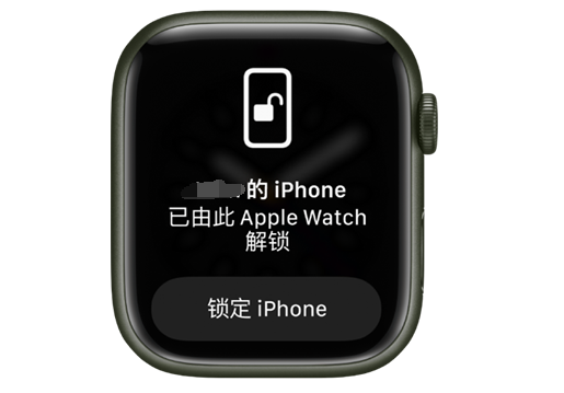 江阴苹果手机维修分享用 AppleWatch 解锁配备面容 ID 的 iPhone方法 