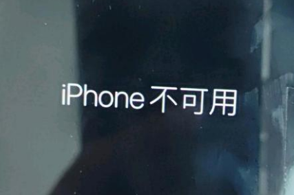 江阴苹果服务网点分享锁屏界面显示“iPhone 不可用”如何解决 